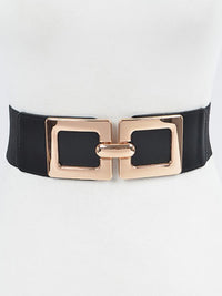 Double Square Buckle Elastic Belt