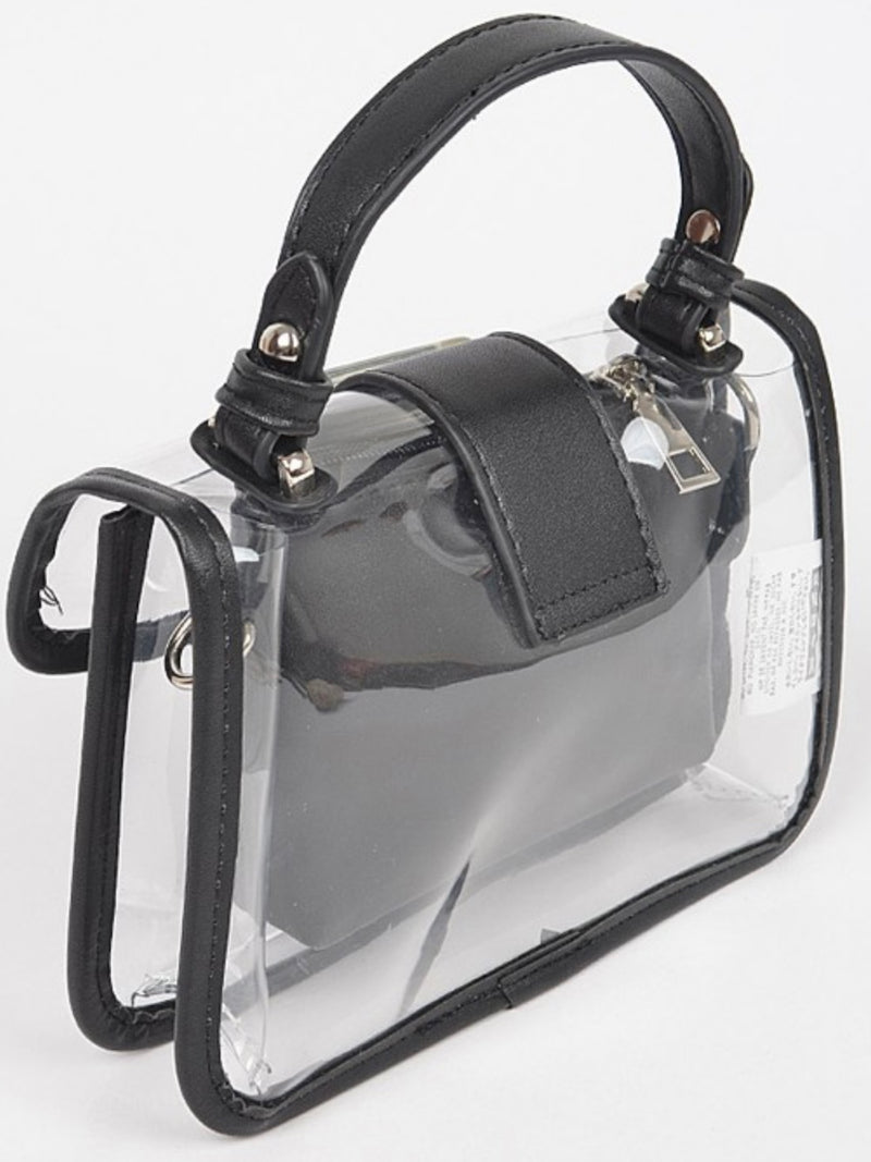 Clear Duo Pouch Clutch