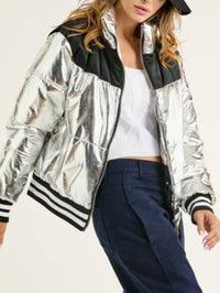 Day Dream SiLver Puffer Jacket