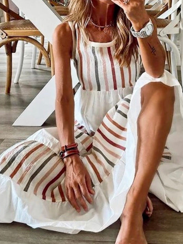 Stripe Top Maxi Dress