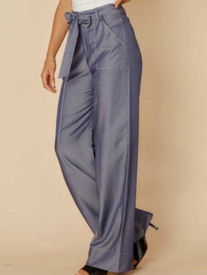 Stitch Detail Denim Trouser