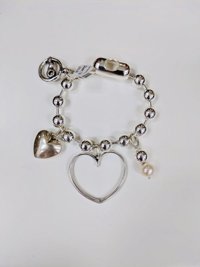 Heart Pearl Bracelet