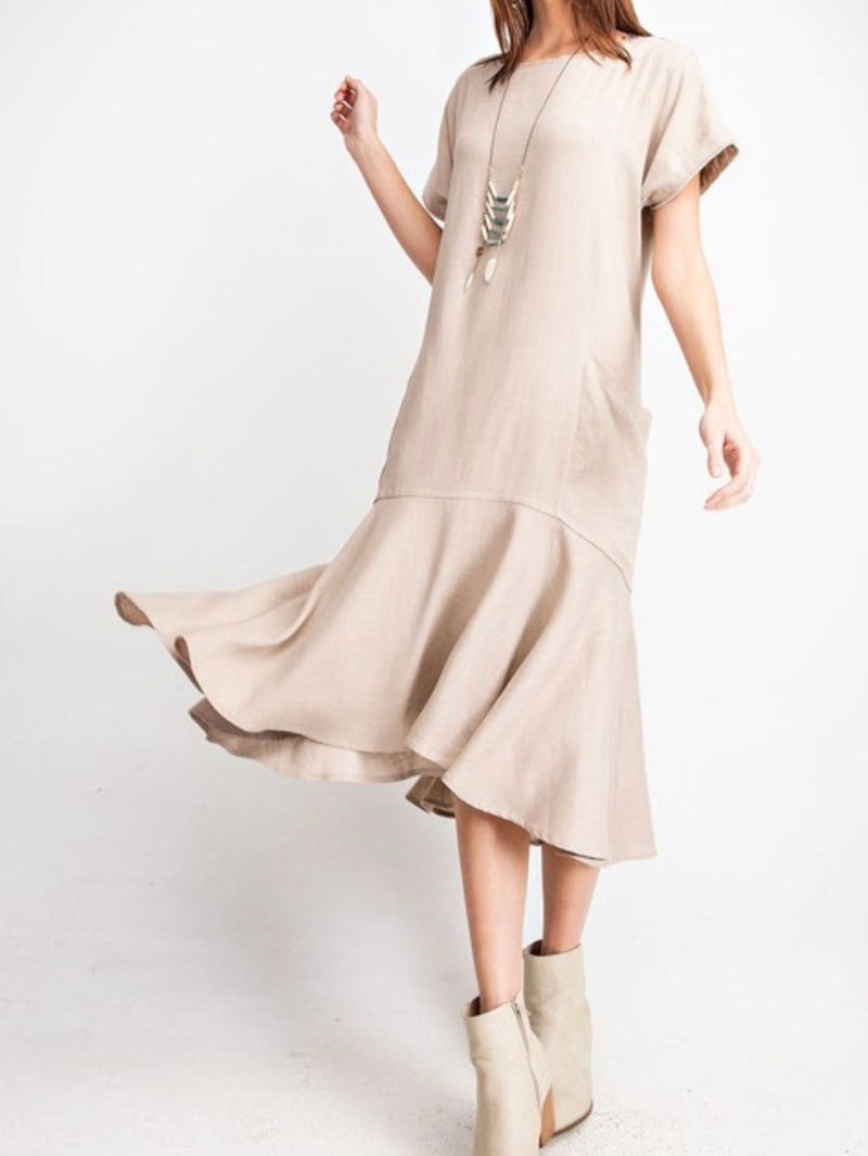 Linen Midi Dress