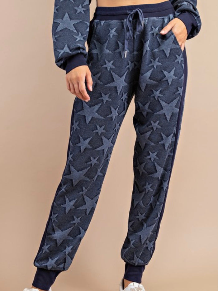 Star Embossed Loungewear Set
