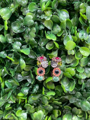 Swarovski Floral Hoop Earrings