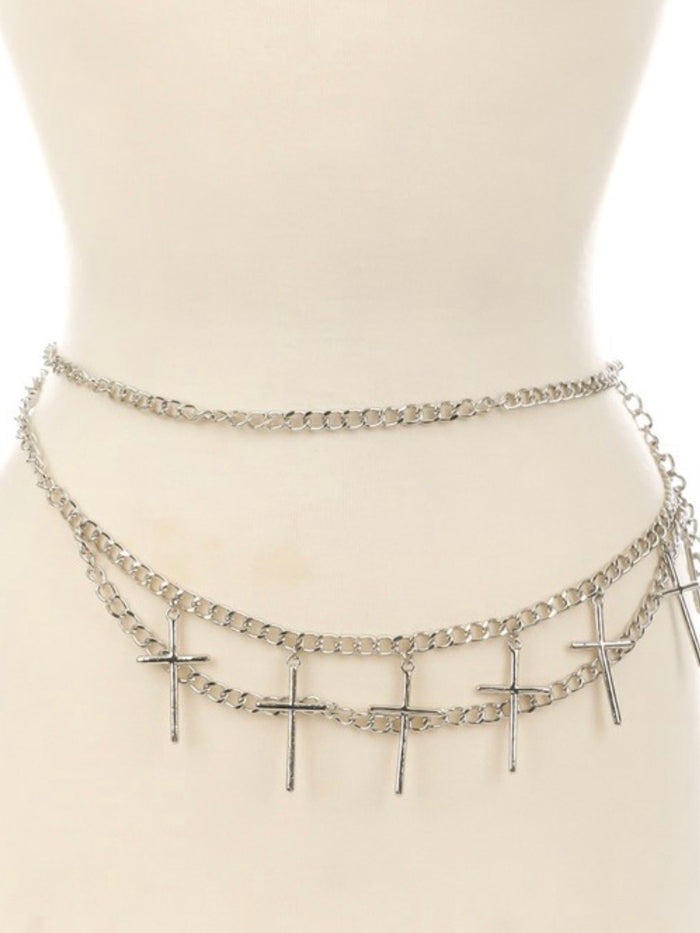 Chain Cross Detail Belt