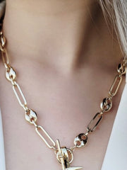 Puff Mariner Paperclip Chain Necklace