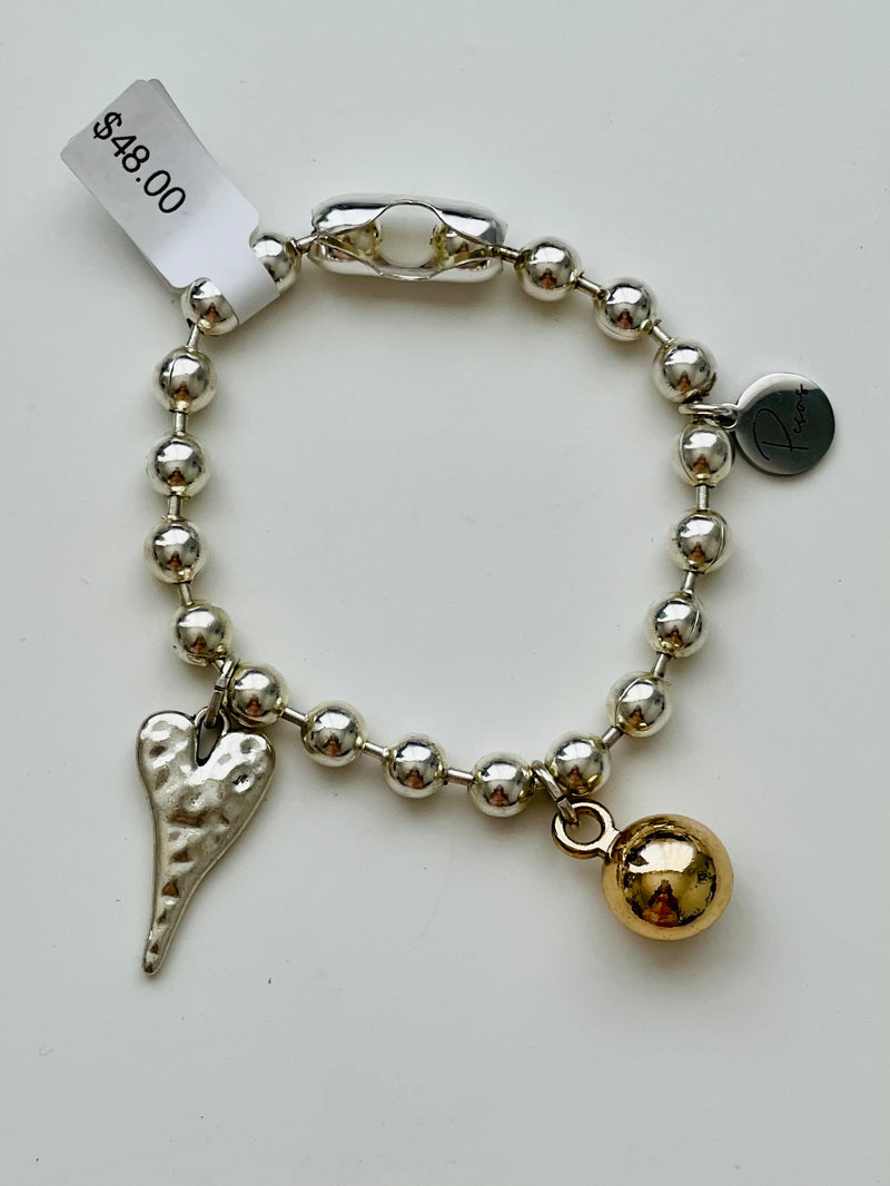 Heart Ballchain Bracelet