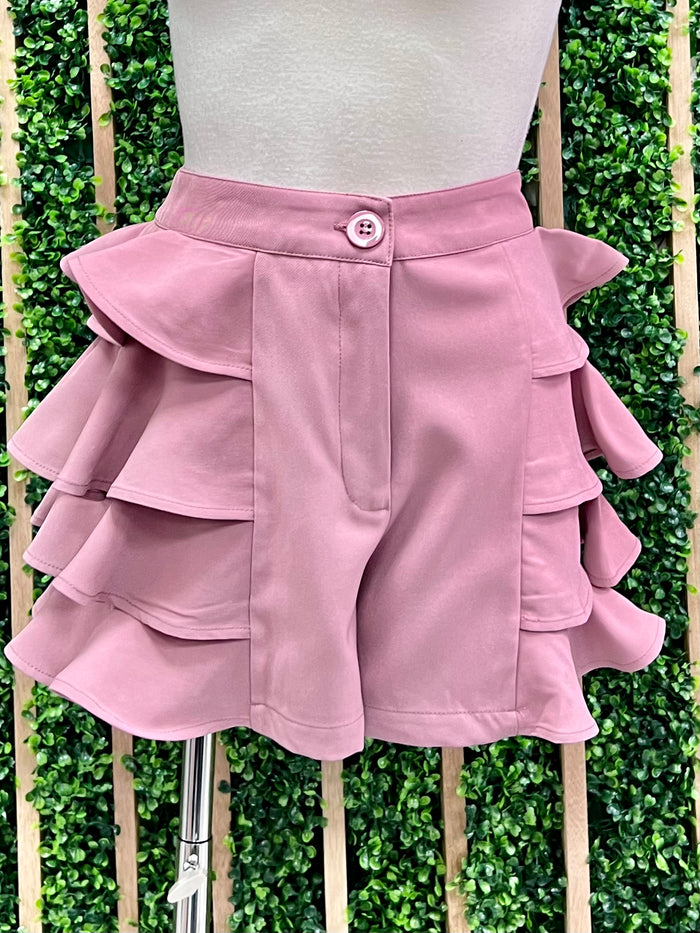 Delicate Side Ruffled Short
