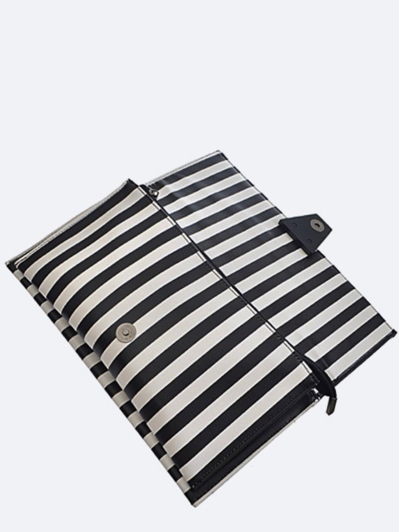 Striped Clutch