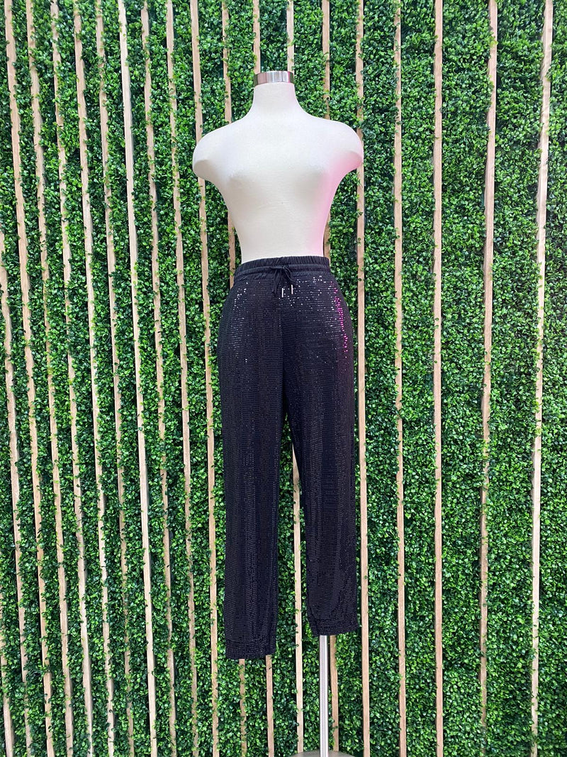 Sequin Jogger Pants