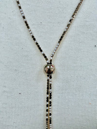 Long Crystal Adjustable Lariat