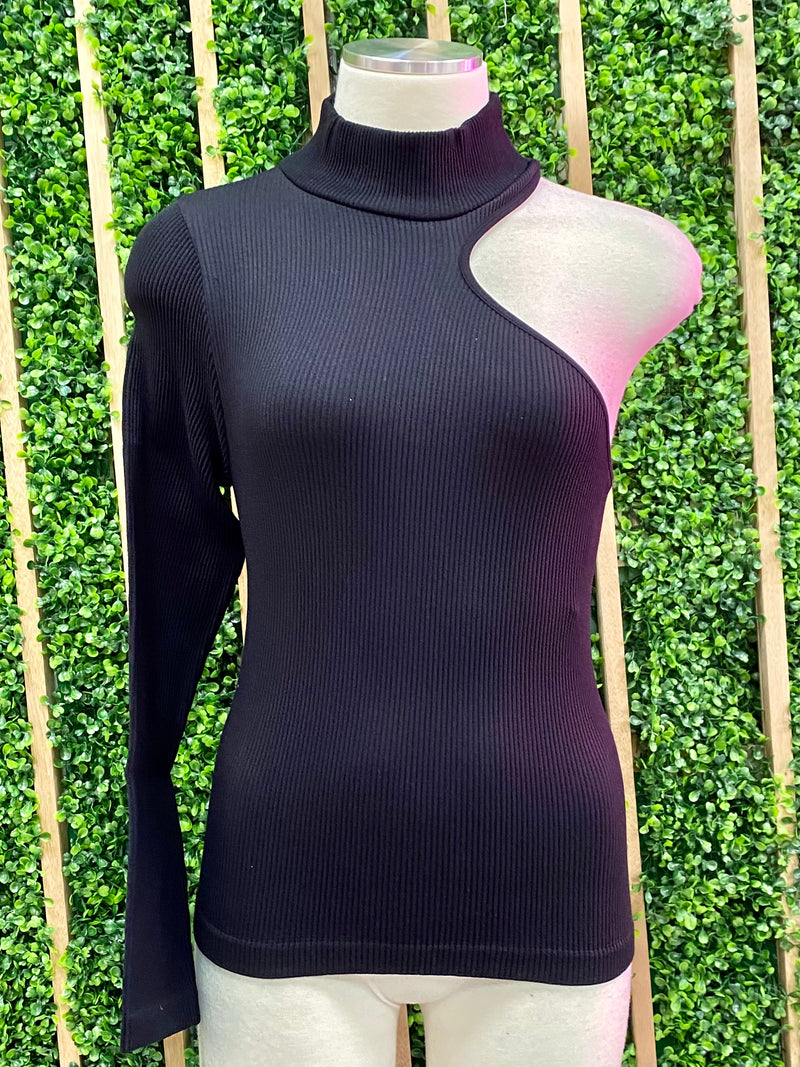 Long Sleeve Cutout Basic Top