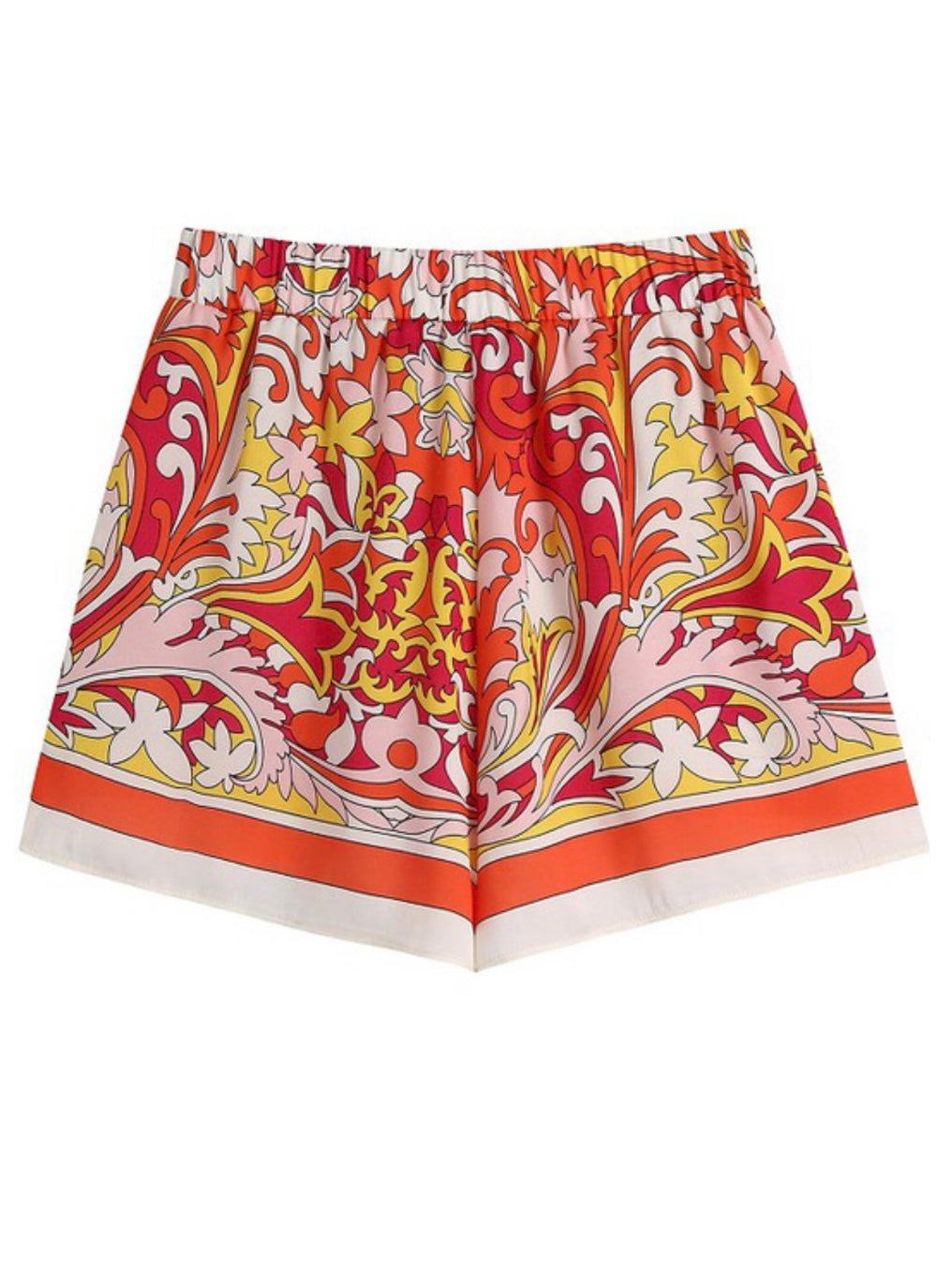 Orange Paisley Short Pant