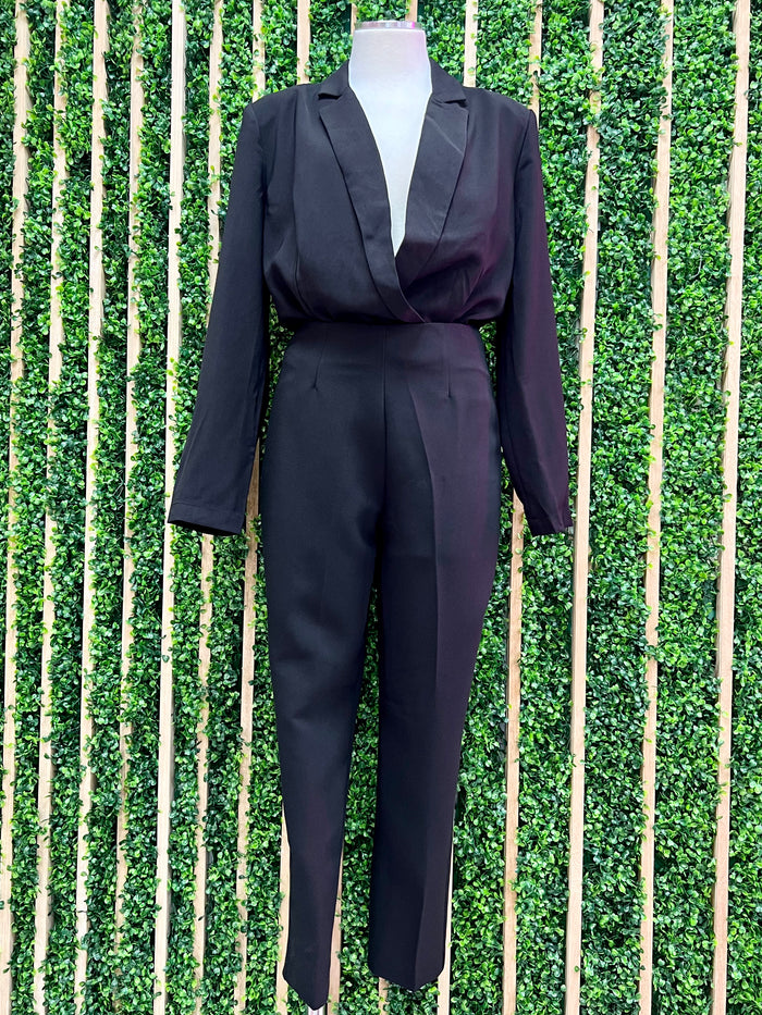 Elegant Blazer Bodysuit
