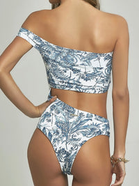 Vines : Off Shoulder Cutout Swimsuit