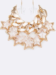 GOld Chunky Star Necklace