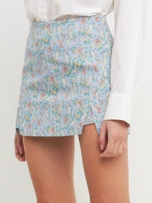 Blue Floral Skort