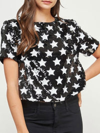 Sequin Star Top