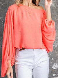 Boat Neck Off Shoulder Top