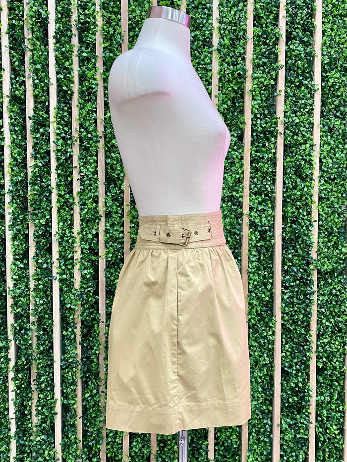 Exquisite Waist Detail Khaki Shorts