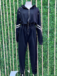 Stripe Detail Jogger Jumpsuit