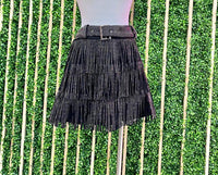 Metallic Fringe Party Skirt