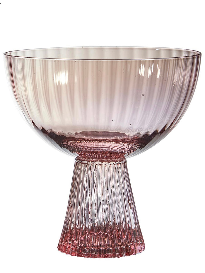 Beveled Champagne Coupe Glass