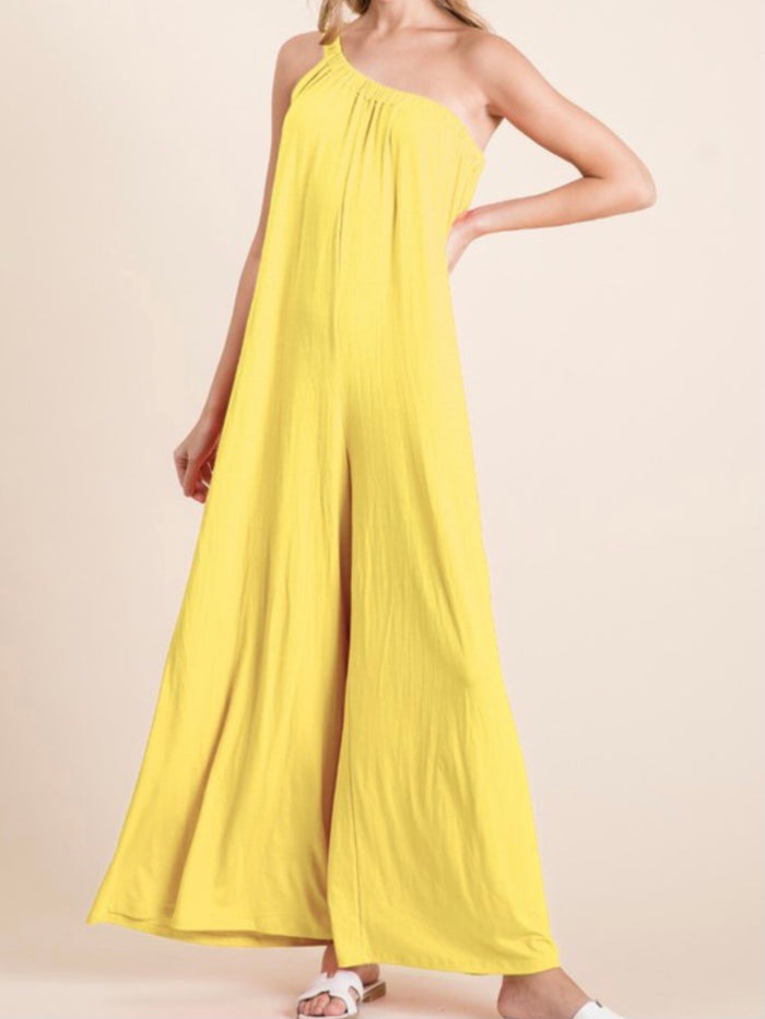 One Shoulder Loose Fit Jumpsust
