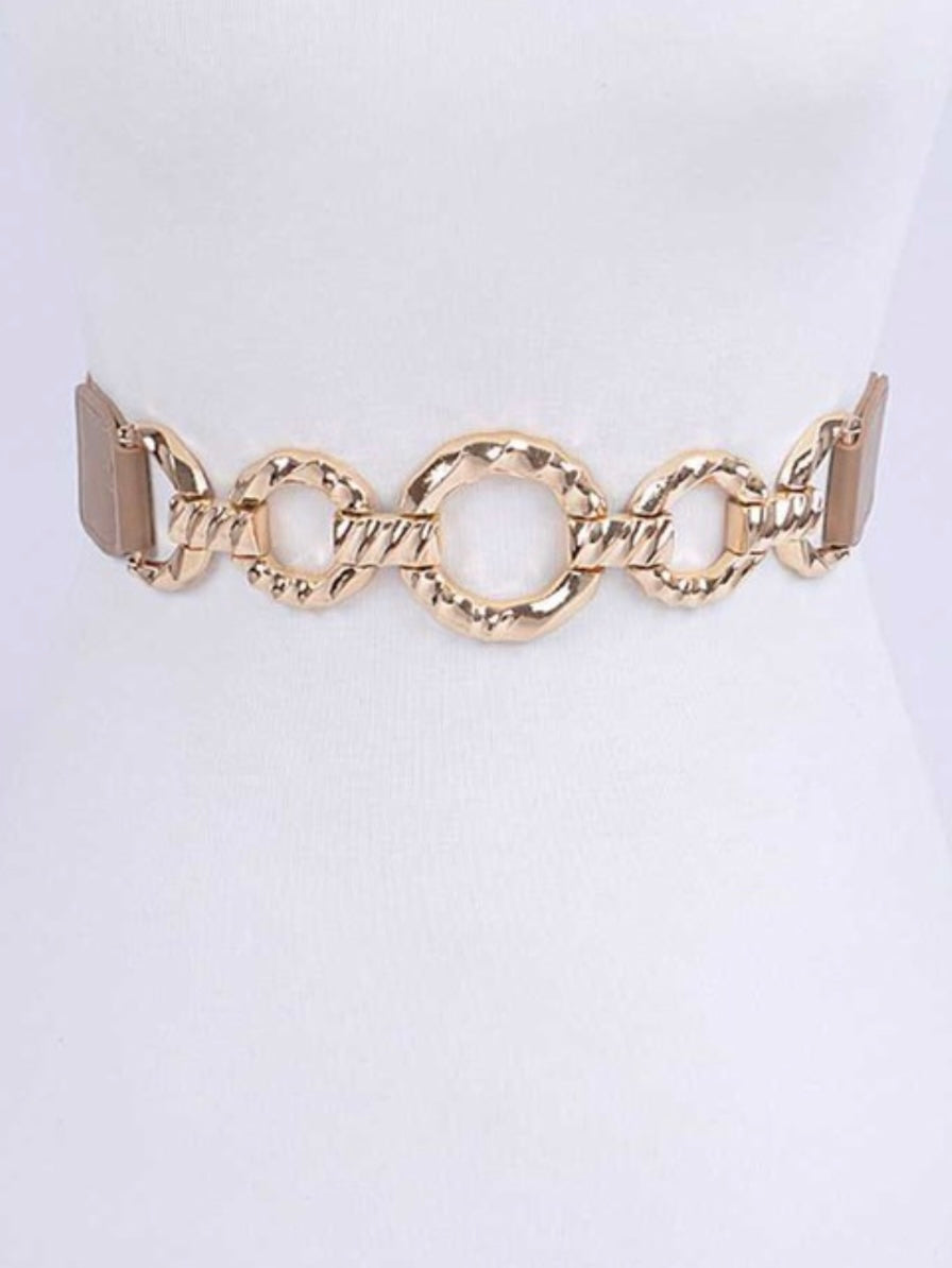 Classy Circle Detail Elastic Belt