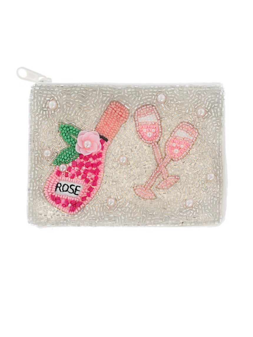 Beautiful Beaded Coin/Card Bag