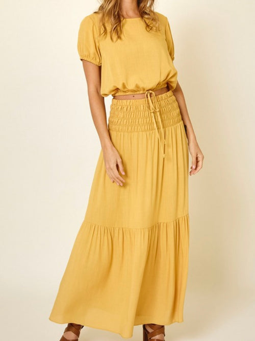 Mustard Skirt Set