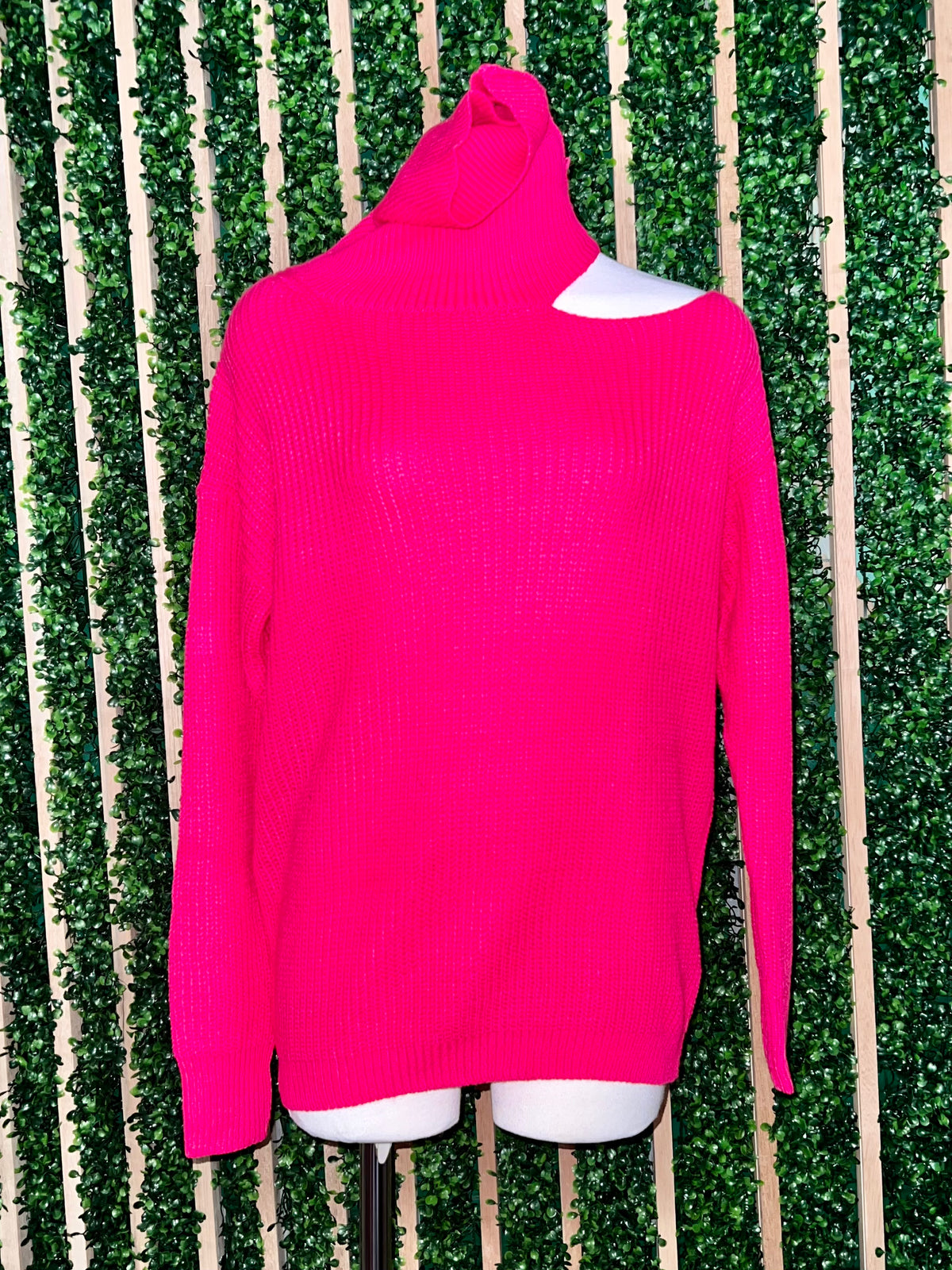 Shoulder Cutout Sweater