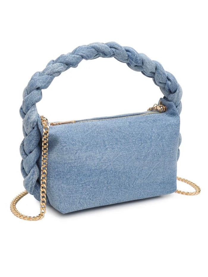 Delicate Braided Denim Bag