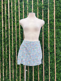 Blue Floral Skort