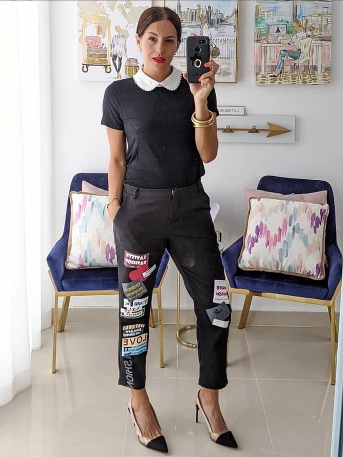 Black Fashion Crop Pant