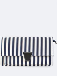 Striped Clutch