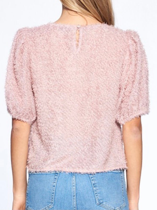 Pink Fringe Top