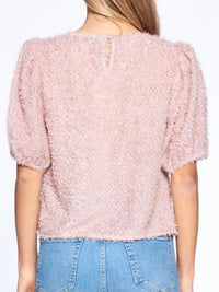 Pink Fringe Top