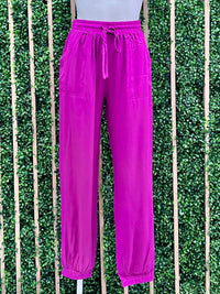 Magenta Joggers