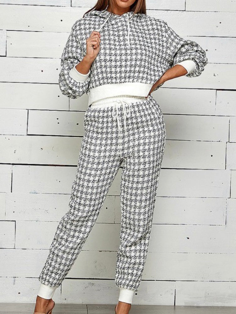 Houndstooth Jogger Set