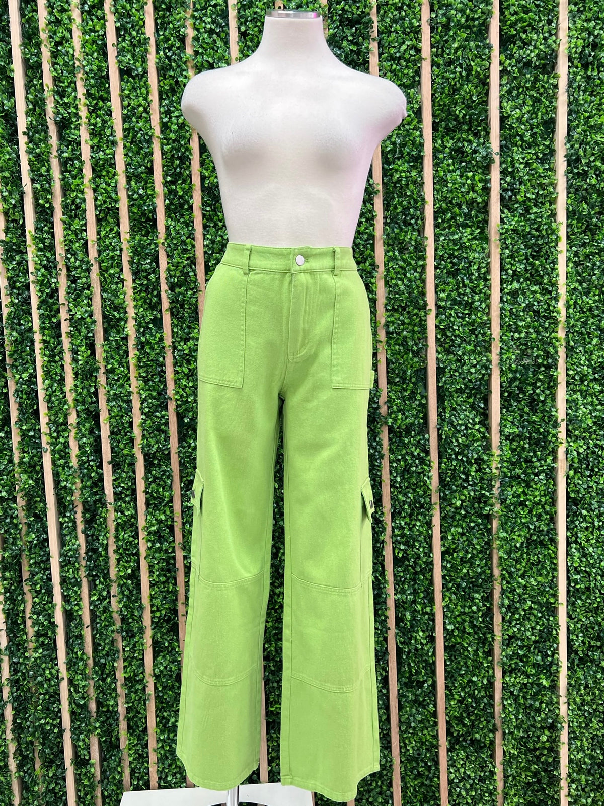 Mid Waist Cargo Pants