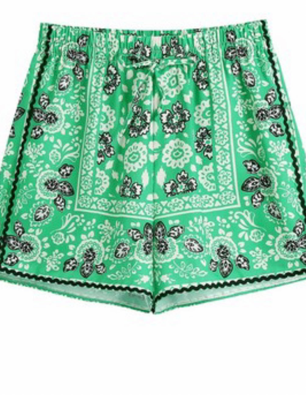 Green Bandana Shorts