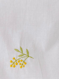Embroidered Scallop Edge Blouse