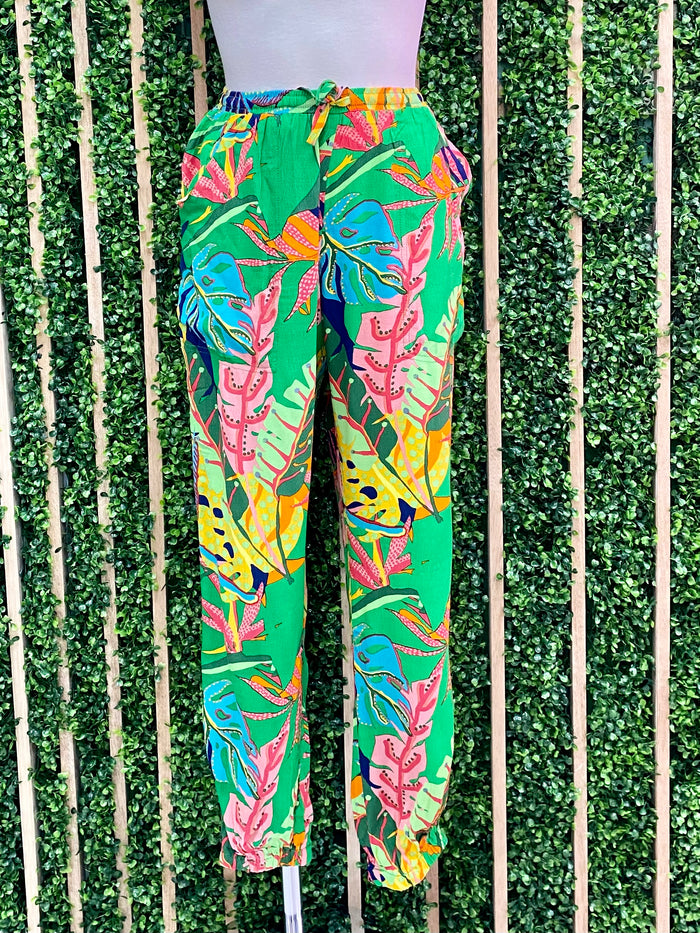 Green Tropical Multi Jogger
