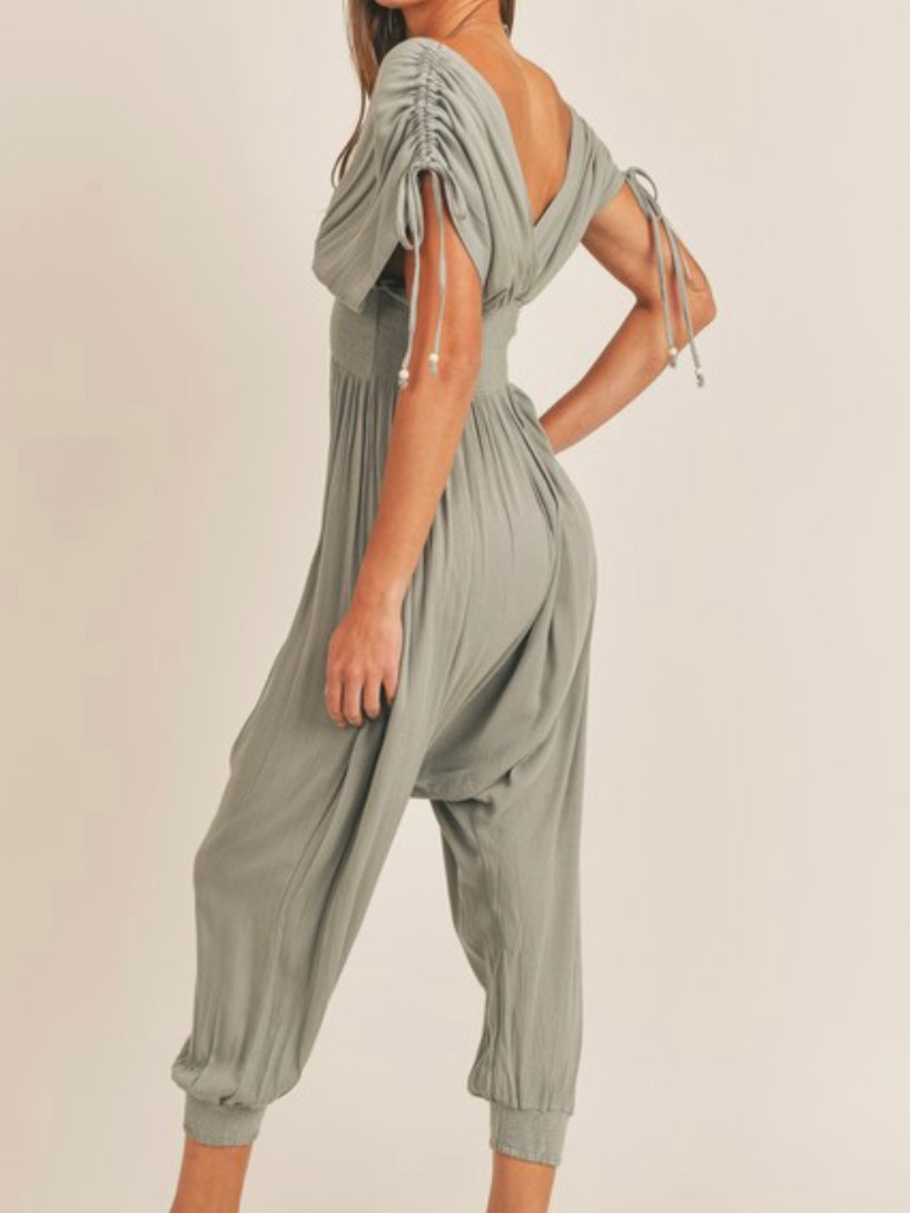 Sage Harem Jumpsuit
