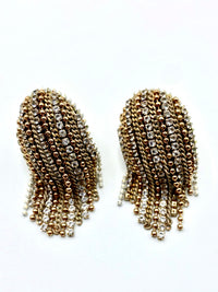 Delicate Rhinestone Fringe Earring