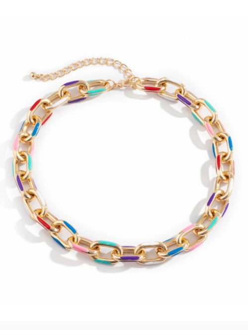 Colorful Stainless Steel Necklace