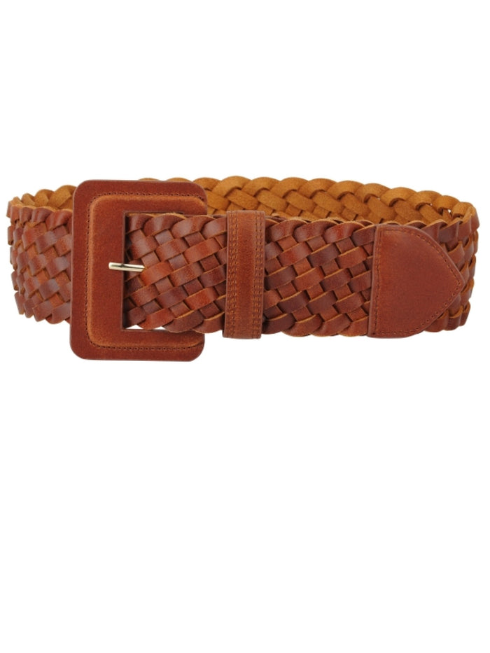 Thick Braided Leather Belt