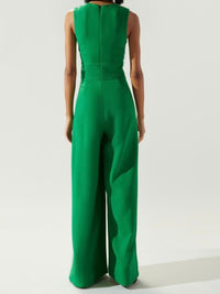 Exquisite V Neck Jumpsuit